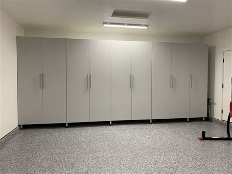 Simply Done Custom Garage Cabinets And Flooring Garage Storage Locker