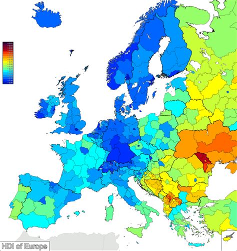 Europes Hdi By Region Europe