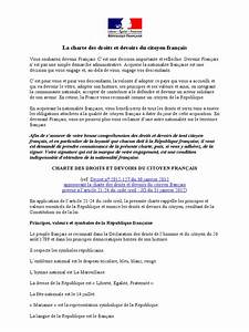 La Charte Des Droits Et Devoirs Du Citoyen Français Pdf Citoyenneté