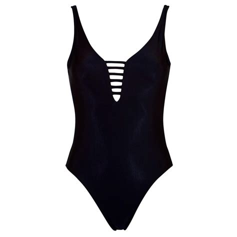 Maillot de bain une pièce sans armatures dos nu noir Banana Moon