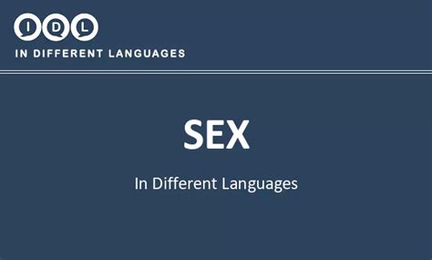 sex in different languages translate listen and learn