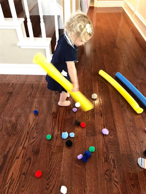Pom Pom Push Indoor Game For Kids Toddler Approved