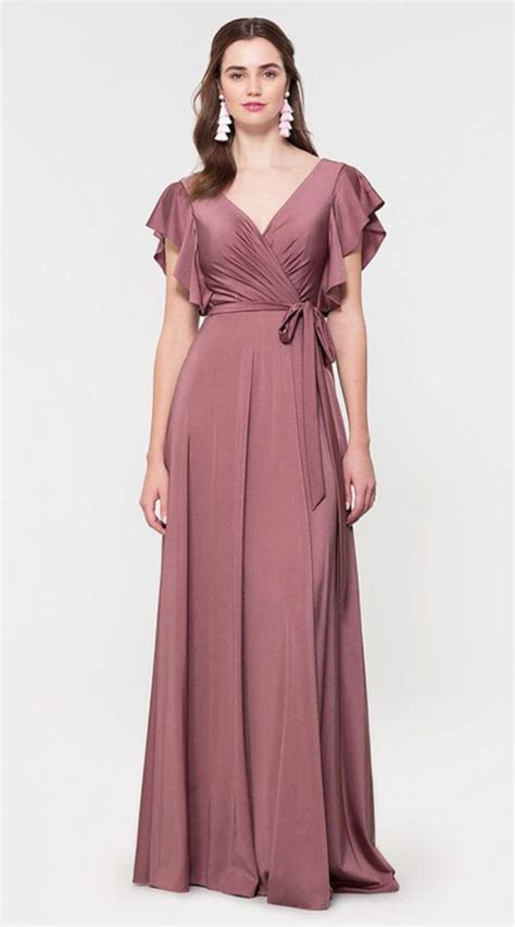 Party Gown In Mauve Long Gown Dress Gowns Dresses Bridesmaid