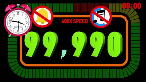 99990 Seconds To 10 Seconds Timer Countdown Alarm🔔 With Speed X480