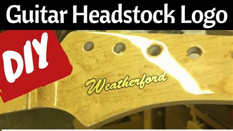 Guitar Headstock Logo How To Youtube