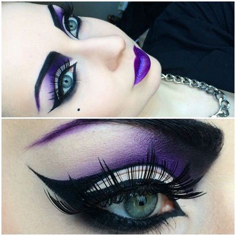 Pin By Stacy Parker On Purple Witch Makeup Dark Makeup Eye Makeup