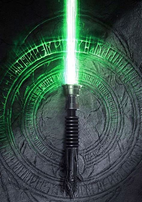 Green Lightsaber Star Wars Light Saber Star Wars Painting Star Wars