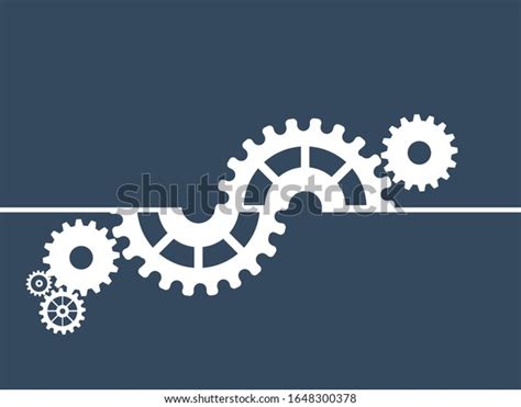 Abstract Techno Gear Background Geometric Colorful Stock Vector