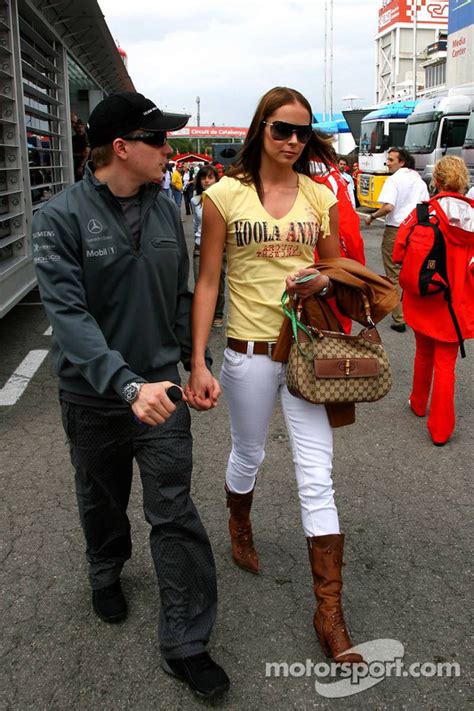 The 2007 world champion was born in espoo, a suburb in finland, and has been racing for a long time. Kimi Raikkonen with wife Jennie at Spanish GP
