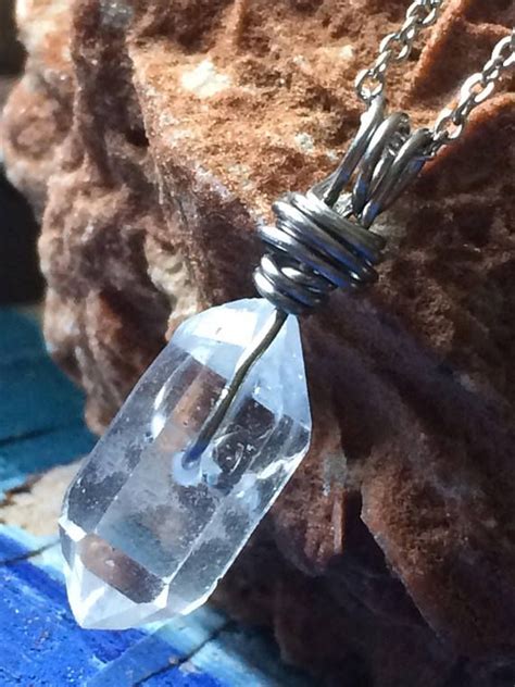 Herkimer Diamond Crystal Quartz Jewelry Necklace Casual Free Etsy