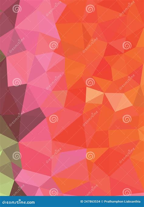 Abstract Geometric Backgrounds Orange Color Stock Vector Illustration