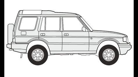 How To Draw A Land Rover Discovery 5 Как нарисовать Land Rover