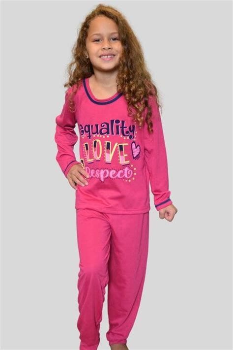 Comprar Kit Com 02 Pijamas Longo Infantil Menina A Partir De R3998