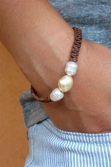Australian Pearls Bracelet South Seas Pearls Bracelet Made Etsy