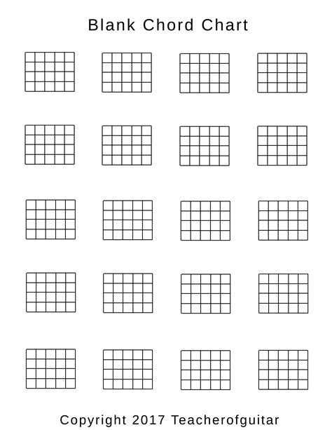Free Blank Guitar Chord Chart Sheet And Chords Collection Sexiz Pix
