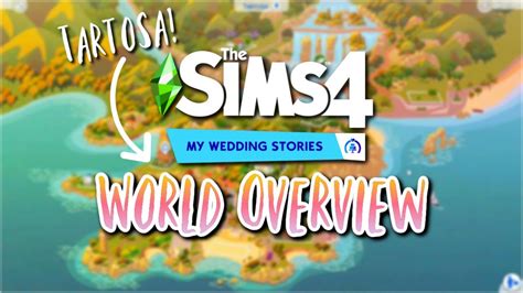 The Sims 4 My Wedding Stories World Overview And Lots Tour Youtube