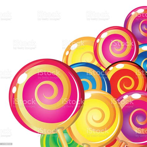 Lollipop Background Stock Illustration - Download Image Now - iStock