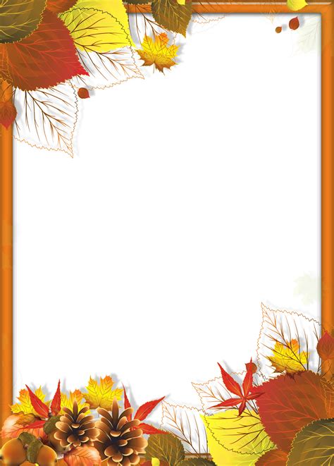 Fall Border Png Png Image Collection