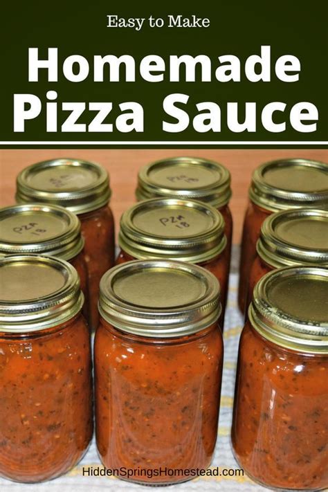 As a result, you have less water in your final product. Easy Homemade Pizza Sauce | Recipe (With images) | Pizza ...
