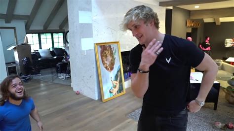 Logan Paul Shows Evan His New Paintings What A Reaction Youtube