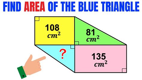 Calculate Area Of The Blue Shaded Triangle Rectangles And Triangles