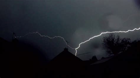 Insane Intense Extreme Lightning Storm Youtube
