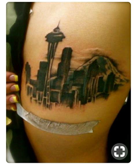 Pin By Josie Macgowan On Seattle Skyline Tattoo Seattle Tattoo