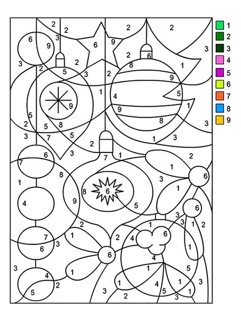Dibujos Navideños para Colorear Siguiendo Los Numeros