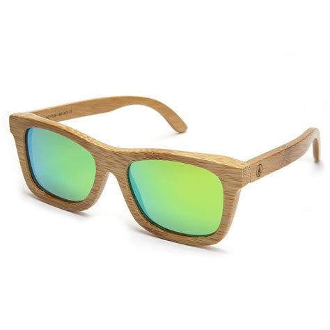 Bamboo Sunglasses Natural Frames Polarized Lenses Floats In Water