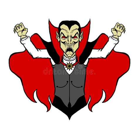 Vampire Dracula For Halloween Vector Icon In Style Flat Stock Vector