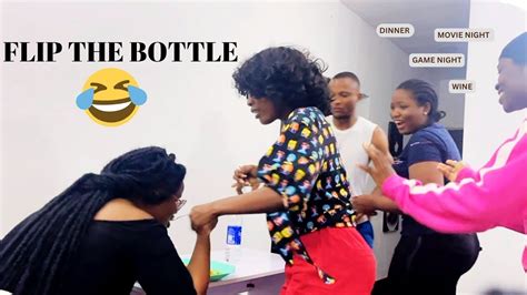 The Funniest Flip The Bottle Game Ever Fun Weekend With The Fam Youtube