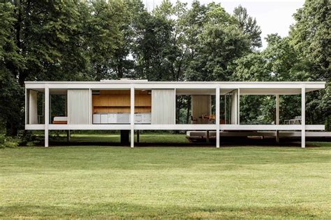 Farnsworth House By Ludwig Mies Van Der Rohe Up Interiors