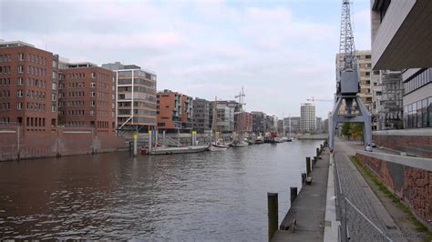 Hamburg Hafencity Kaiserkai Blick Auf Sandtorhafen Full Hd 1080p