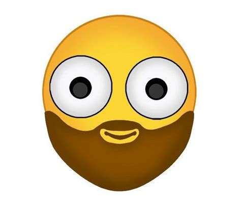 Bearded Emoji Emoji Happy Face Emoji Funny Emoji