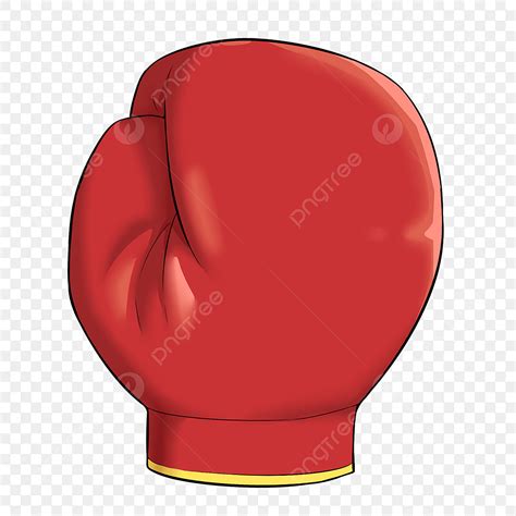 Red Boxing Gloves Hd Transparent Red Cartoon Texture Boxing Gloves