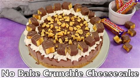 no bake crunchie cheesecake recipe youtube