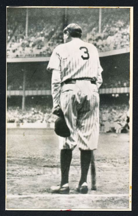 Lot 38 1948 The Babe Bows Out Pulitzer Prize Winning Photo By Nat Fein Babe Ruth