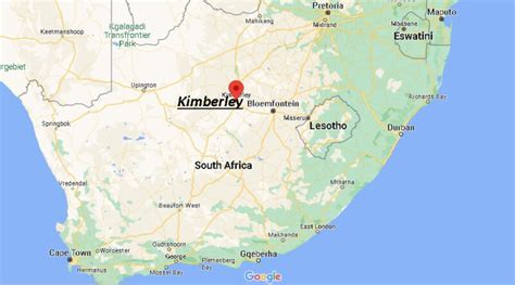Where Is Kimberley South Africa Map Of Kimberley Where Is Map