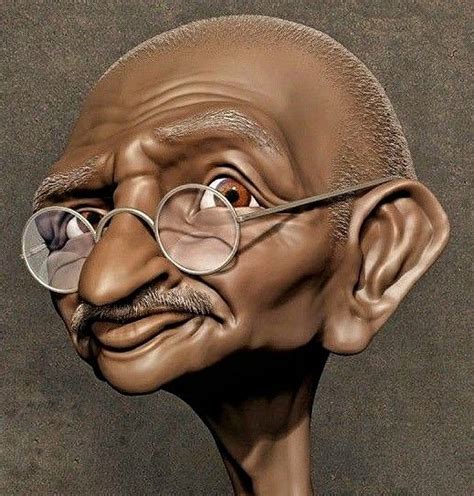 Mahatma Gandhi Caricature Caricature Artist Pop Art Illustration