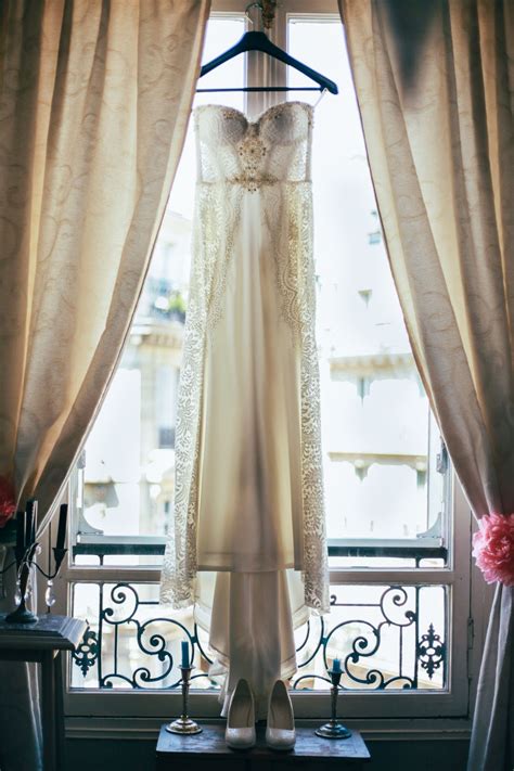 How Photographing Wedding Dresses On Hangers Became A Bridal Tradition