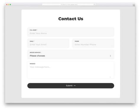 36 Trend Looking Css Contact Form Designs That Saves Your Time