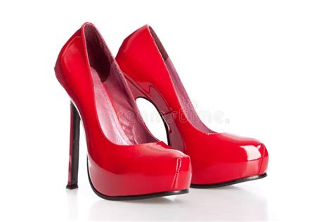 Red High Heels Shoes Stock Photo Image Of Classic Shiny 19059012
