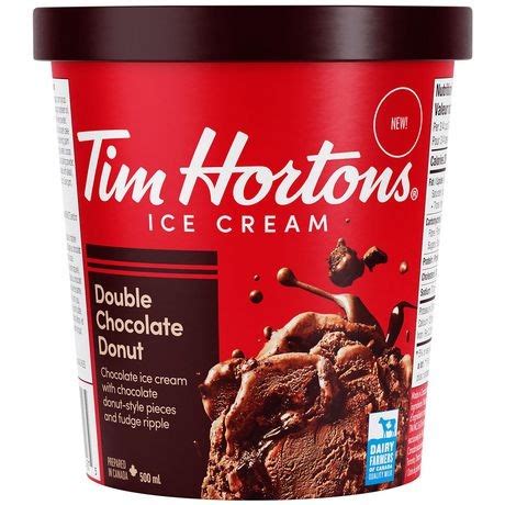 Tim Hortons Double Chocolate Donut Ice Cream Superwafer Online