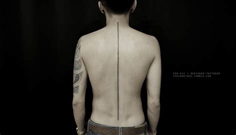 Line tattoo arm tattoo down spine black line tattoo spine tattoos tattoo motive fine line tattoos black tattoos body art tattoos hand tattoos. theconetree | Line tattoos, Body art tattoos, Tattoos