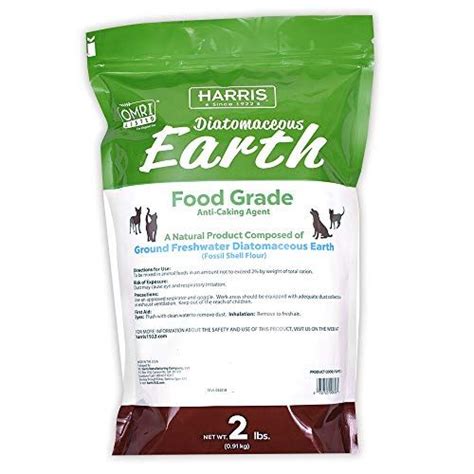 A knowledgeable and experienced technician will be able to answer all queries and even advice you on proper safeguards. Harris Diatomaceous Earth Food Grade, 2lb with Powder ...