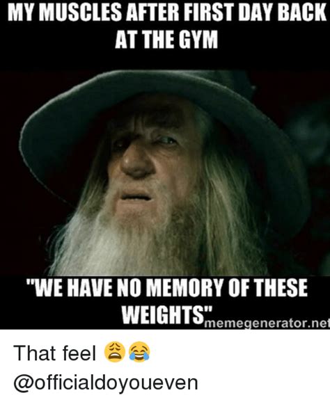 Mymuscles After Firstday Back At The Gym We Have No Memory Of These