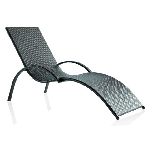 Chaise longue d'extérieur en résine tressée  Brin d'Ouest