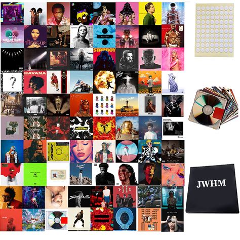 Buy Album Covers Art Posters 35 Pcs Print Unique Square Printed Photos