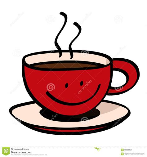 Cup Of Coffee Cartoon Stock Illustration Illustration Of Caffeine