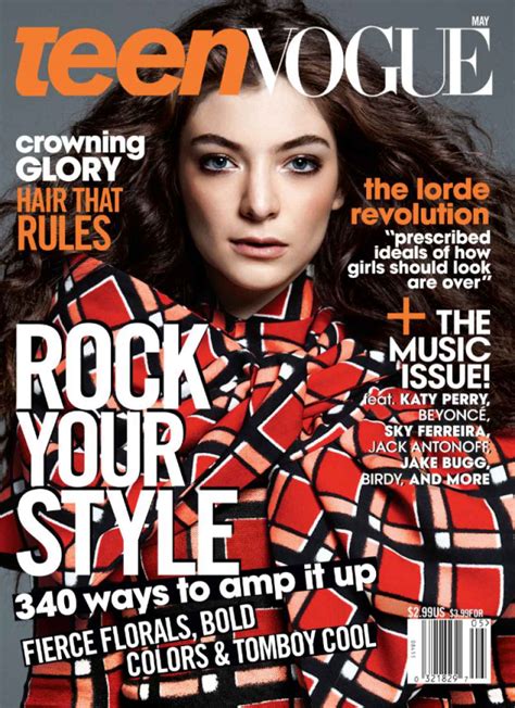 Lorde Teen Vogue Magazine May 2015 Issue